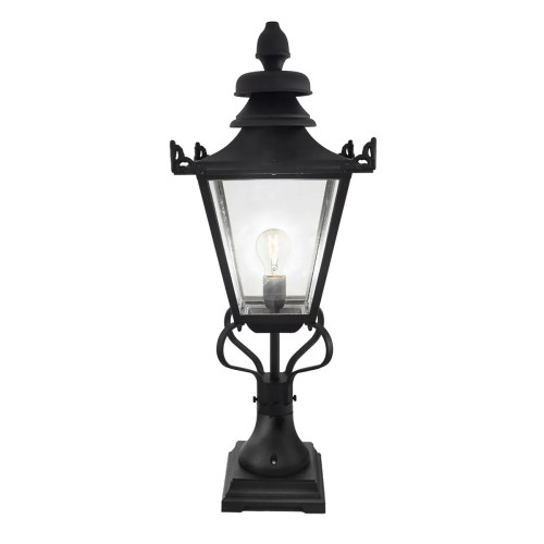 Latarnia cokołowa Grampian - 1 źródło światła - Czarny