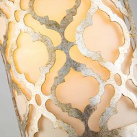 Kinkiet Arabella - 1 źródło światła - Postarzane złoto