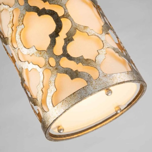 Mała lampa wisząca Arabella - 1 źródło światła - Postarzane złoto