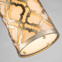 Mała lampa wisząca Arabella - 1 źródło światła - Postarzane złoto