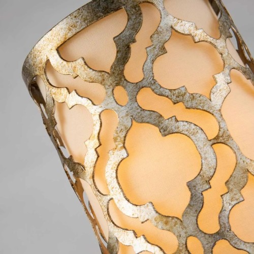 Mała lampa wisząca Arabella - 1 źródło światła - Postarzane złoto