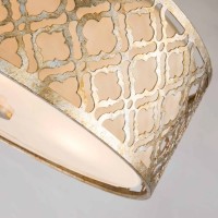 Lampa wisząca Arabella - 3 źródła światła - Postarzane złoto