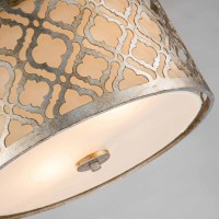 Średnia lampa wisząca Arabella - 2 źródła światła - Postarzane złoto