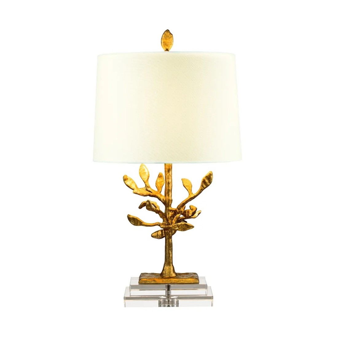 Lampa stołowa Audubon Park - 1 źródło światła - Postarzane złoto