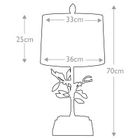 Lampa stołowa Audubon Park - 1 źródło światła - Postarzane złoto