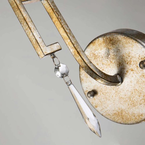 Kinkiet Lemuria - 1 źródło światła - Postarzane złoto