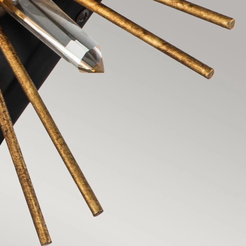 Kinkiet Sun King - 1 źródło światła - Złoty