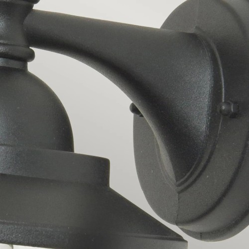 Latarnia naścienna Sandown - 1 źródło światła - Czarny