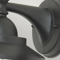 Latarnia naścienna Sandown - 1 źródło światła - Czarny