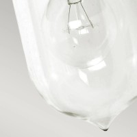 Latarnia naścienna Sandown - 1 źródło światła - Czarny