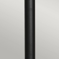 Słupek ogrodowy z czujnikiem PIR Helsingor - 1 źródło światła - Czarny