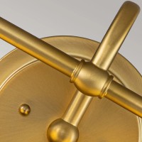 Kinkiet Ainsley - 2 źródła światła - Szczotkowany mosiądz