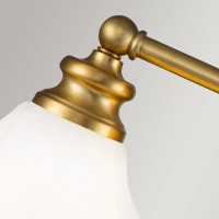 Kinkiet Ainsley - 3 źródła światła - Szczotkowany mosiądz