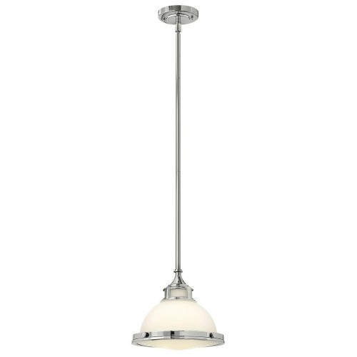 Mała lampa wisząca Amelia - 1 źródło światła - Chrom
