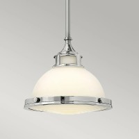Mała lampa wisząca Amelia - 1 źródło światła - Chrom