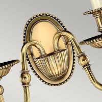 Kinkiet Cambridge - 2 źródła światła - Oksydowany mosiądz - Wersja A