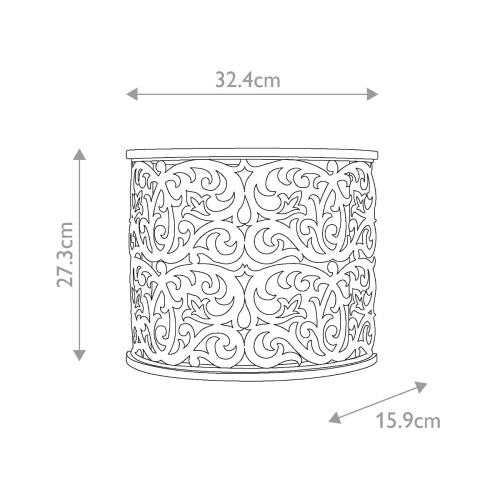Kinkiet Carabel - 2 źródła światła - Szampański