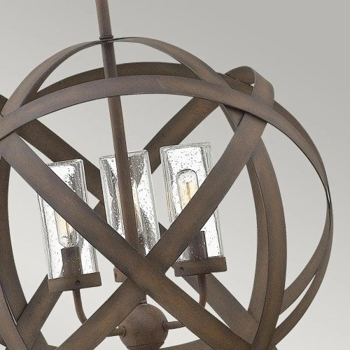 Lampa wisząca Carson - 3 źródła światła - Vintage żelazo