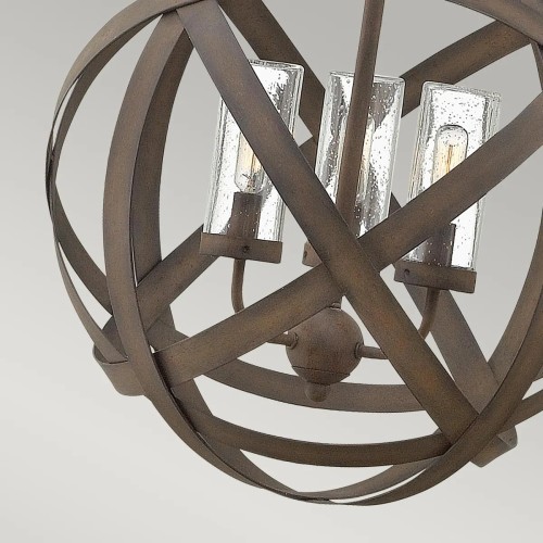 Lampa wisząca Carson - 3 źródła światła - Vintage żelazo