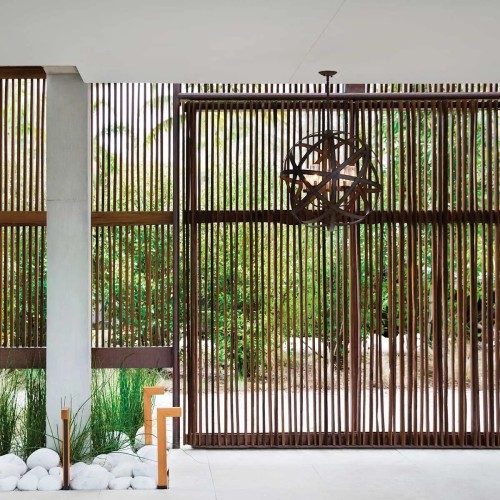 Żyrandol Carson - 5 źródeł światła - Vintage żelazo