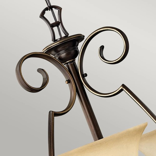 Żyrandol Cello - 9 źródeł światła - Antyczny brąz