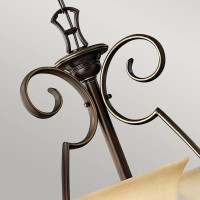 Żyrandol Cello - 9 źródeł światła - Antyczny brąz