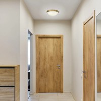 Mały plafon Collier - 2 źródła światła - Klasyczny mosiądz