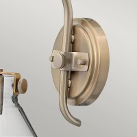 Kinkiet Congress - 1 źródło światła - Szczotkowany karmel