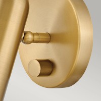 Kinkiet LED Dax - Klasyczny mosiądz