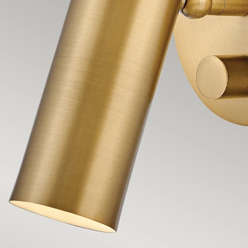 Kinkiet LED Dax - Klasyczny mosiądz