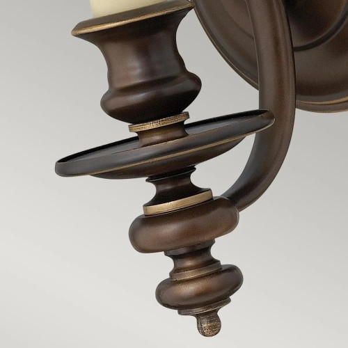 Kinkiet Dunhill - 1 źródło światła - Brązowy