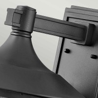 Duża latarnia naścienna Freeport - 1 źródło światła - Teksturowana czerń