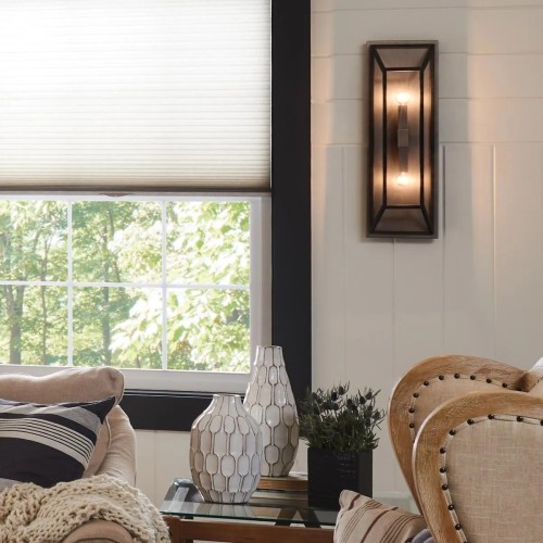 Kinkiet Fulton - 2 źródła światła - Brązowy, mosiądz