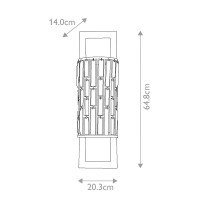Kinkiet Gemma - 2 źródła światła - Vintage brąz - Wersja B
