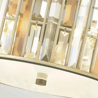 Plafon Gemma - 3 źródła światła - Srebrny