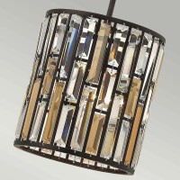 Lampa wisząca Gemma - 1 źródło światła - Vintage brąz