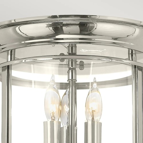 Plafon Gentry - 3 źródła światła - Polerowany nikiel