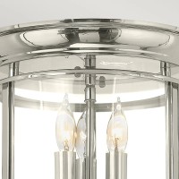 Plafon Gentry - 3 źródła światła - Polerowany nikiel