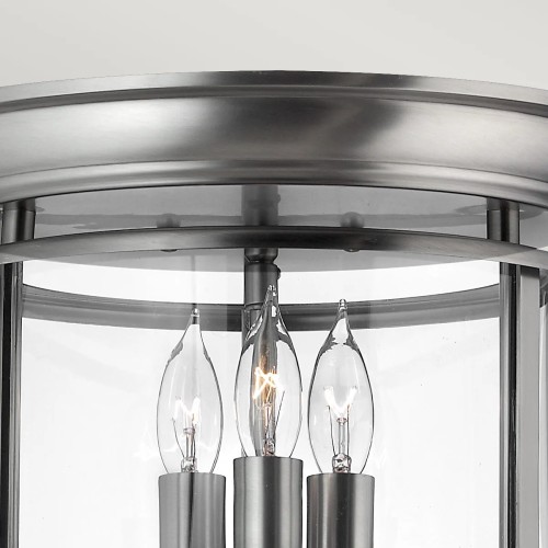 Plafon Gentry - 3 źródła światła - Pewter