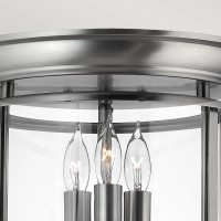 Plafon Gentry - 3 źródła światła - Pewter