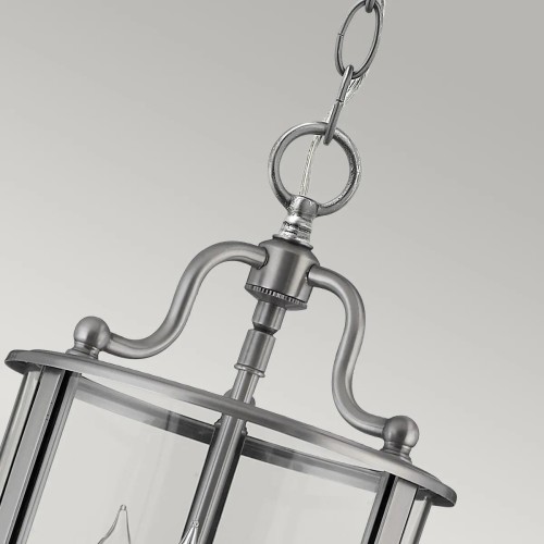 Mała lampa wisząca Gentry - 3 źródła światła - Pewter