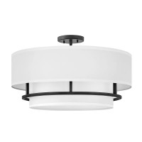 Lampa wisząca / Półplafon Graham - 4 źródła światła - Czarny