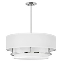 Lampa wisząca / Półplafon Graham - 4 źródła światła - Polerowany nikiel