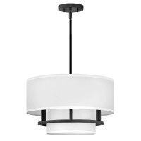 Lampa wisząca / Półplafon Graham - 3 źródła światła - Czarny