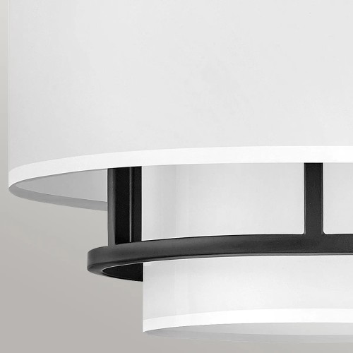 Lampa wisząca / Półplafon Graham - 3 źródła światła - Czarny