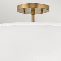 Lampa wisząca / Półplafon Graham - 3 źródła światła - Lakierowany mosiądz