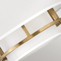 Lampa wisząca / Półplafon Graham - 3 źródła światła - Lakierowany mosiądz