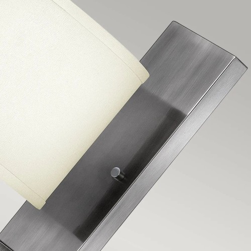 Kinkiet Hampton - 1 źródło światła - Antyczny nikiel