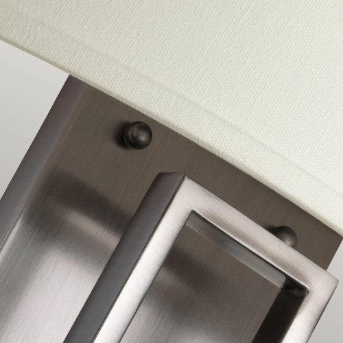 Kinkiet Hampton - 2 źródła światła - Antyczny nikiel