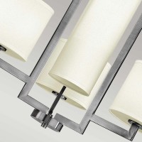 Żyrandol Hampton - 4 źródła światła - Antyczny nikiel